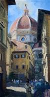 Follower of Ken Howard The Duomo, Florence 26 x 13.75in.                                                                               