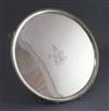 A George III silver circular salver, by Elizabeth Jones, 37.5 oz.                                                                      