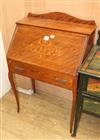 A French inlaid mahogany bureau W.70cm                                                                                                 