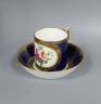 A Marcolini Meissen porcelain coffee can and saucer                                                                                                                                                                         