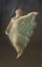 Italian School, oil on card, Muse wearing a diaphanous dress, 35 x 21cm                                                                                                                                                     