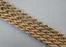 A modern 9ct gold rope twist necklace, 74cm                                                                                                                                                                                 