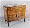 Francois Linke. A fine ormolu mounted tulipwood banded birds eye maple commode, W.2ft 11in. D.1ft 6in. H.2ft 11in.                     