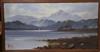 J.A. Boel, oil on canvas, Loch scene, signed and dated 1910, 20 x 40cm.                                                                