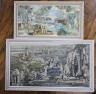 Gerald Meares (1911-1975), two oils on board, Coastal scene and Figures in a landscape, signed, 24 x 45cm and 17 x 34cm                                                                                                     