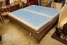A French gilt bed frame, length 202cm, width 180cm, height 52cm                                                                                                                                                             