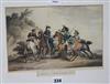 After Atkinson, lithograph, 'Capture of General Paget, 1812' and After J. Gould and H.c. Richter, lithograph, 19 x 28cm and 52.5 x 34cm