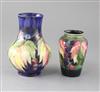 Two Moorcroft leaf and berry pattern vases, c. 1940s height 16.5cm and 12.5cm                                                          