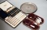 Silver cased sets etc.                                                                                                                                                                                                      