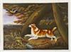 A rare documentary Rockingham porcelain plaque, c.1826-30, 10.5cm x 14cm, fine cracks                                                  