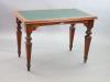 A Victorian mahogany library table, supplied by Sage & Co. Shopfitters of London, W.113cm D.69cm H.78cm                                                                                                                     