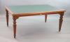 A Victorian mahogany library table, supplied by Sage & Co. Shopfitters of London, W.183cm D.122cm H.79cm                                                                                                                    