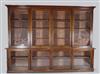 A large Victorian mahogany library bookcase, W.10ft 10in. D.1ft 6.5in. H.8ft                                                           