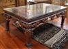 Two Chinese hardwood rectangular coffee tables W.107cm and W.122cm                                                                     