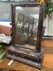 An 18th century walnut toilet mirror, width 44cm height 66cm                                                                                                                                                                