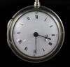 A George III silver pair cased keywind verge pocket watch by Thomas Ollive, Cranbrook,                                                 