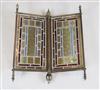 An Arts & Crafts stained glass panel screen H.53.5cm                                                                                   