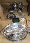 A quantity of sundry plated wares                                                                                                      