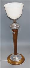 A Mazda table lamp, with glass shade overall height 72cm                                                                               