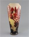 A Gallé cameo glass 'magnolia' vase c.1900-10, 33.2cm                                                                                  