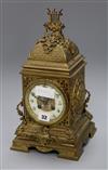 A French gilt ormolu clock                                                                                                             