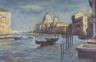 After Luigi Lanza (1860-1913), oil on board, View of Venice, bears signatures, 35 x 52cm                                                                                                                                    