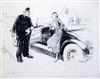 Bertram Prance (b.1899) Young lady motorist (in conflict with the law nastily) - "If it wasn't absurdly impossible I would say you were