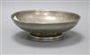 A Tudric hammered pewter pedestal bowl diameter 25cm                                                                                   