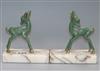 A pair of Art Deco Fawn bookends height 12.5cm                                                                                         