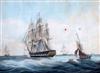 Rosenburg after Huggins H.C.S Macqueen off the Start, 26th Jan. 1832 15.75 x 20.5in.                                                   