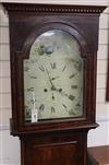 A Scottish Victorian eight day longcase clock by 'Cambleton' (?) with painted Roman dial H.202cm                                       