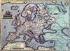 Abraham Ortelius Map of 'Europae', n.d. (1570 or later), Theatrum Orbis Terrarum Latin edition, later hand-coloured 13.75 x 18.5in.    