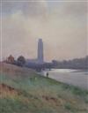 William Barton Thomas (1877-1947) View of Boston, Norfolk 15.5 x 12.5in.                                                               