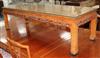 A Chinese hardwood coffee table W.153cm                                                                                                