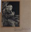 Harry Furniss (1854-1925), two pen and ink sketches, Fagin and one other figure, 8 x 5.5cm and 9 x 4cm                                 