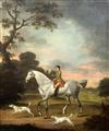 Francis Sartorius (1734-1804) 'Cooper with Bluecap and Wanton, 1767' 29.5 x 24.75in.                                                   