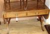 A Regency style banded mahogany sofa table W.103cm                                                                                     