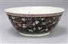 A Chinese famille noire bowl diameter 41cm                                                                                             