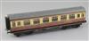 A BR 1st Class coach, no.9272, in blood and custard (Bassett Lowke)                                                                    