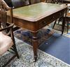 A Victorian mahogany writing table W.120cm                                                                                             