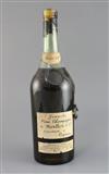 A large bottle of De Moullon & Co Grand fine champagne cognac 14.25in.                                                                 