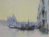 Robert King (20th century), gouache, 'Grand Canal Venice with gondolas, 30.5 x 40cm                                                                                                                                         