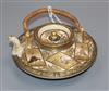 A Japanese Satsuma teapot diameter 11cm                                                                                                