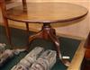 A George III and later mahogany tripod table W.86cm                                                                                    