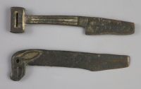 Two Chinese bronze knives, Ordos Culture, c.3rd century B.C.                                                                           