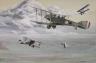 Michael Chadwick, oil on board, Bristol Fighter, 36 x 53cm                                                                                                                                                                  