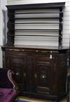 A carved oak dresser W.160cm                                                                                                           