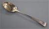 A Victorian silver Old English pattern basting spoon, initialled, George Adams London 1874, 30.6cm.                                    