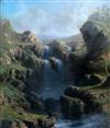 John Shearer Bowman (Australian/British 1819-1909) Falls on the Crackenback River, South of Mount Kosciuszko, New South Wales 43.5 x 33