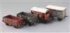 An open wagon, SR no.54320, in brown, an open wagon, SR no. 27577, in black,                                                           